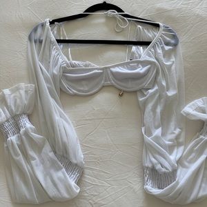 Princess Polly cropped blouse